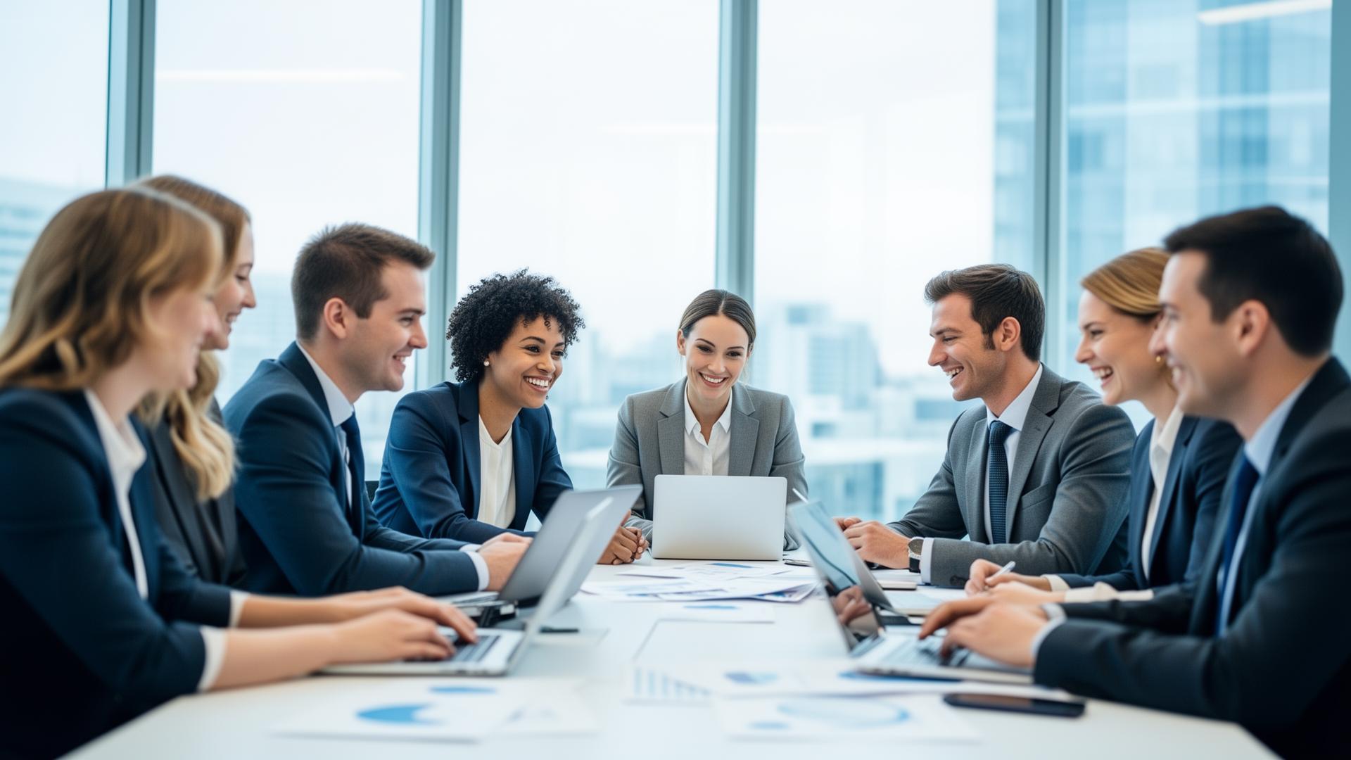 Senior professionals shaking hands after a project agreement